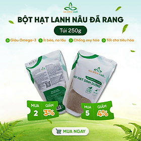Bột hạt Lanh nâu Ấn Độ 250g, sử dụng ngay, tiện lợi