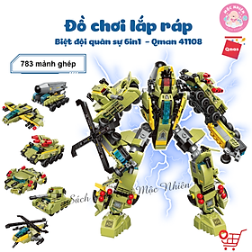 Đồ Chơi Lắp Ráp Xếp Hình Qman 41108 (783 chi tiết) - Biệt Đội Quân Sự - Dành cho bé trai từ 6 tuổi