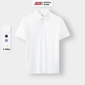 Áo Polo Nam 5S FASHION, Mát, Nhẹ, Thiết Kế Trơn, Khỏe Khoắn, Thể Thao Dễ Mặc (APC24119)