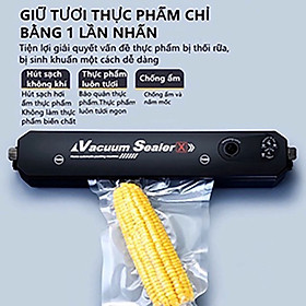 Mua Máy hút chân không thực phẩm đa năng kèm hàn miệng túi Vinetteam Vacuum Sealer tặng 10 túi hút - hàng chính hãng