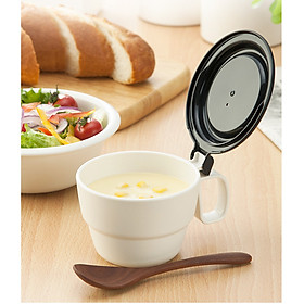 Ly nhựa cao cấp có nắp chống tràn Inomata hàng nội địa Nhật Bản