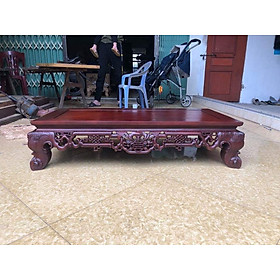 Mua Bàn trà chạm phúc thọ gỗ gụ 95x45x23cm