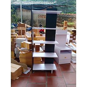 Mua Kệ sách gỗ 5 tầng màu trắng