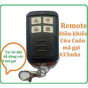 Mua Remote Cửa Cuốn  Điều Khiển Cửa Cuốn mã gạt sóng 433mhz ( Tự cài đặt mã dễ dàng )