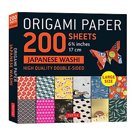 Hình ảnh sách Origami Paper 200 Sheet Japanese Washi