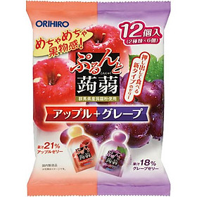 Thạch trái cây mix táo nho Orihiro 240g