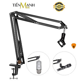 Chân Micro Kẹp Bàn Arm Dr.MIC NB39 (Cỡ Đại) - Giá đỡ đế Mic Stand NB-39 Microphone Thu Âm LiveStream Hàng Chính Hãng - Kèm Móng Gẩy DreamMaker