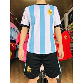mẫu quần áo đá sân cỏ nhan tạo bộ đồ đội tuyển quốc gia  Argentina