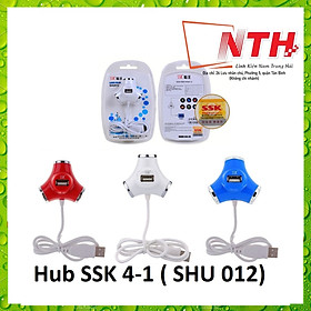 Hub USB bộ chia cổng USB từ 1 ra 4 cổng SSK SHU 012