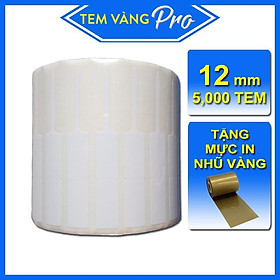 Mua Bộ Tem Vàng Nữ Trang  Trang sức - Tem nhãn vàng cho Tiệm vàng Loại 12mm Mực Nhũ Vàng