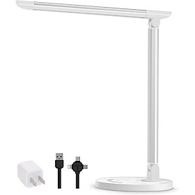 Đèn Bàn Học Đọc Sách, Làm Việc (Học Sinh, Sinh Viên, Văn Phòng) LED Chống Cận, Đèn Ngủ, Nút Điều Khiển Cảm Ứng, Công Suất 7W Với 5 Chế Độ Sáng, 7 Mức Sáng Từ 2700K - 6000K