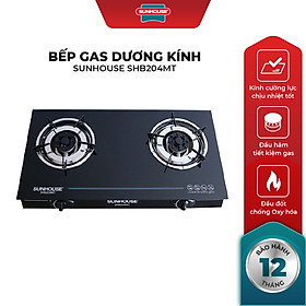 Bếp Gas Dương Mặt Kính Sunhouse SHB204MT - Hàng chính hãng