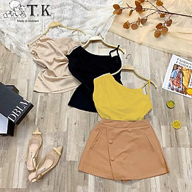 Áo thời trang siêu xinh cho bé gái, kiểu cổ đổ, vai kết hạt điệu đà - Quần áo trẻ em (210576)