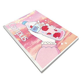 Vở Kawaii B5 Kẻ Ngang Có Chấm 200 Trang ĐL 70g/m2 - Campus NB-BKWI200 (Mẫu Màu Giao Ngẫu Nhiên)