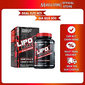 [Chính hãng] Nutrex Lipo 6 Black Ultra Concentrate (60 Viên), Hỗ Trợ Đốt Mỡ Giảm Cân, Ức Chế Sự Thèm Ăn, Chứa Caffein