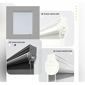 Mua rèm cuốn cản nắng kích thước (ngang*cao) mầu xanh 304