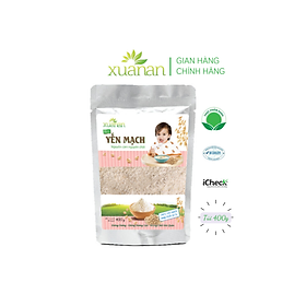 Bột yến mạch nguyên cám nguyên chất xuân an túi 400g