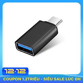 Đầu Chuyển USB Type C To USB 3.0 Female ( UC-358 ) - Màu Đen
