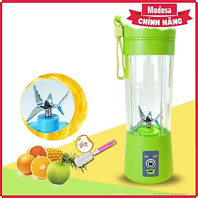 Mua Máy Xay Sinh Tố Modosa Mini Cầm Tay  Máy Xay Sinh Tố Đa Năng Navi Thủy Tinh 6 Lưỡi - Hàng Chính Hãng