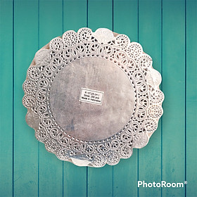 Mua Giấy lót viền hoa tròn màu bạc size 10 inch ~ 26cm (250 tờ/xấp)