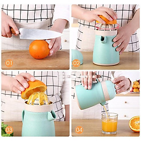 Mua XẢ KHO Combo 5 Máy vắt cam  Bình vắt cam thông minh bằng lúa mạch có tay cầm