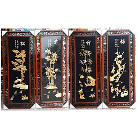 Mua TRANH GHÉP LÁ - TÙNG CÚC TRÚC MAI (XUÂN HẠ THU ĐÔNG)