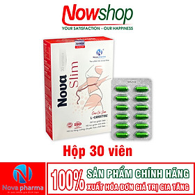 Viên Uống Kiểm Soát Cân Nặng Nova Slim Tiêu Mỡ Bụng Đốt Mỡ Thừa Tác Dụng Nhanh Cho Cơ Địa Béo Lì Khó Giảm 30V