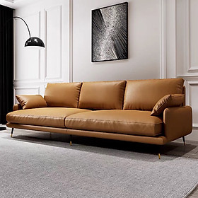 Ghế sofa băng dài phòng khách bọc da dài 2m2