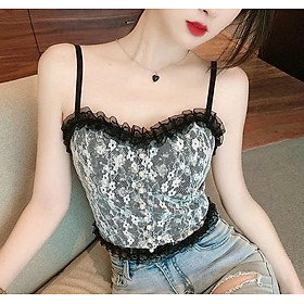 ÁO HAI DÂY PHỐI REN NGỌC HOTTREND
