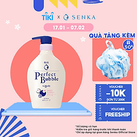 Sữa tắm dưỡng ẩm hương hoa dịu ngọt Senka Perfect Bubble for Body Sweet Floral 500ml