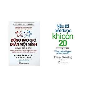 Combo Đừng Bao Giờ Đi Ăn Một Mình và Nếu Tôi Biết Được Khi Còn 20 ( Tặng Kèm Sổ Tay )