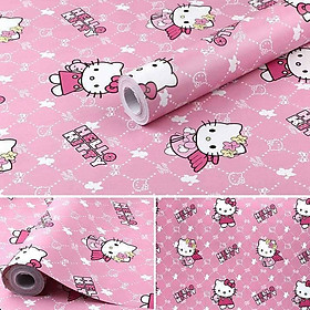 Mua 10m Giấy dán tường hello kitty hồng C0079