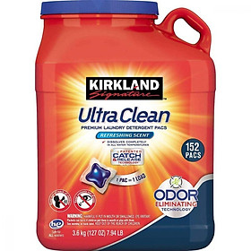 Viên Giặt Quần Áo Kháng Khuẩn Kirkland Signature Ultra Clean 152 Viên Của Mỹ