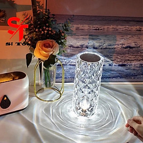 Mua Đèn Ngủ Pha Lê Kim Cương Để Bàn Cảm Ứng Bản 16 Màu Decor Trang Trí Phòng Ngủ 3D Hiện Đại Kèm Điều Khiển Từ Xa