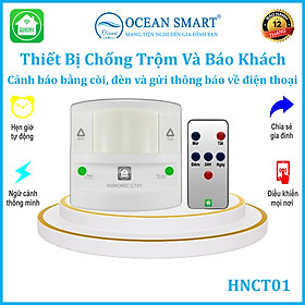 Mua Thiết Bị Chống Trộm Và Báo Khách Đa Năng Hunonic  Gửi Thông Báo Về Điện Thoại - HNCT01