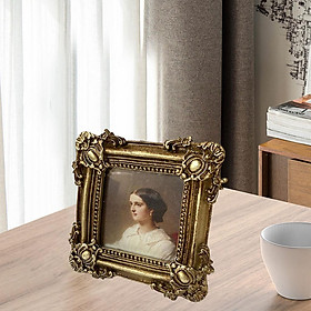 Retro Style Photo Frame Picture Holder Tabletop for Home Bedroom Decor Gift