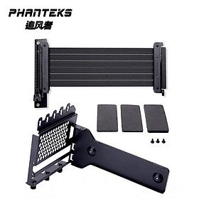 Cáp GPU chống nhiễu Phanteks Máy tính PCIe3.0 X16 / PCIe 4.0 x16 Giá đỡ card VGA RTX4090 theo chiều dọc Đen, Trắng Màu sắc: Đen PCI-E 3.0