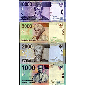 Mua Bộ 4 tờ tiền phiên bản cũ khác nhau của Indonesia sưu tầm
