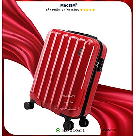 Vali cao cấp Macsim Smooire MSSM523 cỡ 20 inch màu đỏ - Hàng loại 1 màu đen, màu đỏ, màu gold - Màu đỏ