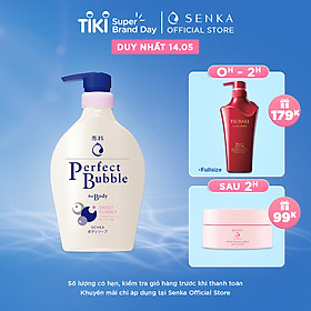 Sữa tắm dưỡng ẩm hương hoa dịu ngọt Senka Perfect Bubble for Body Sweet Floral 500ml