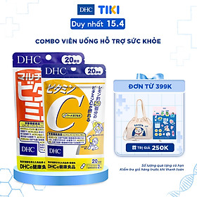 Combo Viên uống DHC Hỗ Trợ Sức Khoẻ (VitC & Multi)