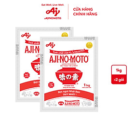 Hình ảnh Combo 2 gói Bột ngọt AJI-NO-MOTO 1kg