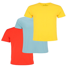 Combo 3 Áo thun thoát nhiệt Nhật Bản GOKING cho trẻ em, áo phông bé trai và bé gái, thấm hút mồ hôi, thoải mái vận động cả ngày - Vàng  Biển  Cam - 4