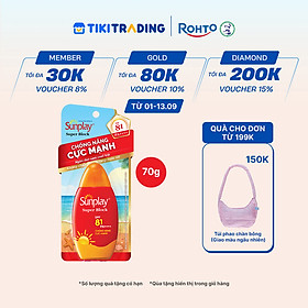 Kem chống nắng Sunplay cực mạnh dạng sữa Sunplay Super Block SPF 81, PA++++ 70g