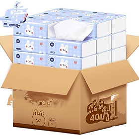 Mua Thùng 40 Gói Giấy Ăn Rút Hình Thỏ Nội Địa Trung 300 tờ/bịch