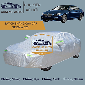 Bạt phủ xe ô tô tráng nhôm cao cấp dành cho xe BMW 328i , 3 lớp chống nóng, chống thấm, chống bụi - Hàng Chính Hãng