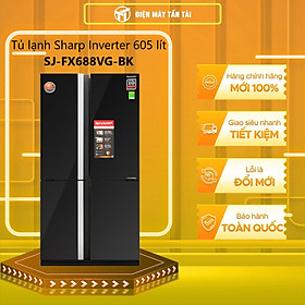 Mua Tủ Lạnh Inverter Sharp SJ-FX688VG-BK (605L) - Hàng Chính Hãng