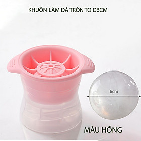 Mua Khuôn làm đá tròn lớn 6cm  vật liệu bằng nhựa TPR-PP mềm  dẻo  chịu nhiệt