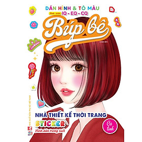 Sách - Dán Hình Sticker Trong Suốt & Tô Màu Búp Bê - Nhà Thiết Kế Thời Trang - Cá Tính - Việt Thư