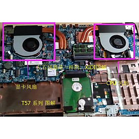 Laptop Cpu Fan For Sager NP8640 Clevo P641RE P640RE Notebook Cpu Cooling Fan And Gpu Fan
